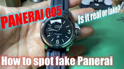 panerai 005 replica|The inside of fake Panerai 005. How to spot fake watch (PAM005).